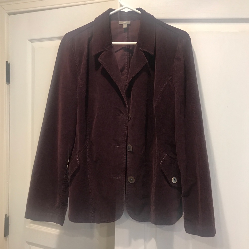 J. Jill wine colored blazer
